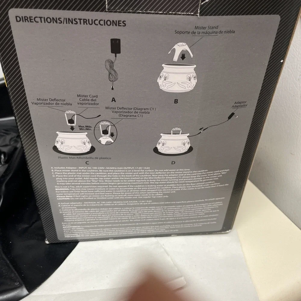 Halloween Light-Up Cauldron Mister  by Way to Celebrate